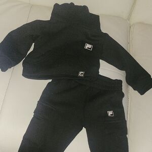 FILA Baby Black Sweatpants & Joggers Set
